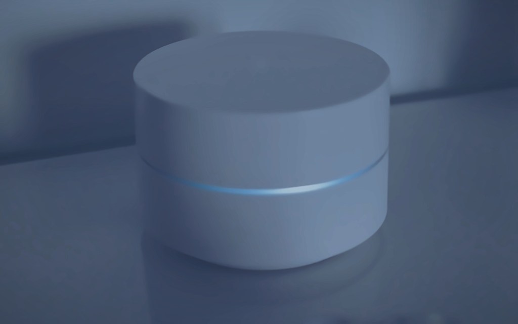 Wireless access point with a glowing status ring